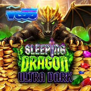 Tampilan visual slot Sleeping Dragon Ultra Dark dengan tema naga dan harta karun