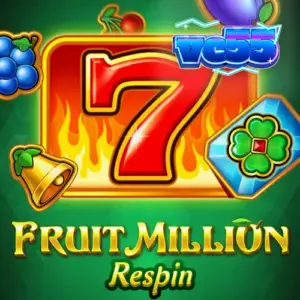 Tampilan visual slot Fruit Million Respin dengan simbol buah klasik